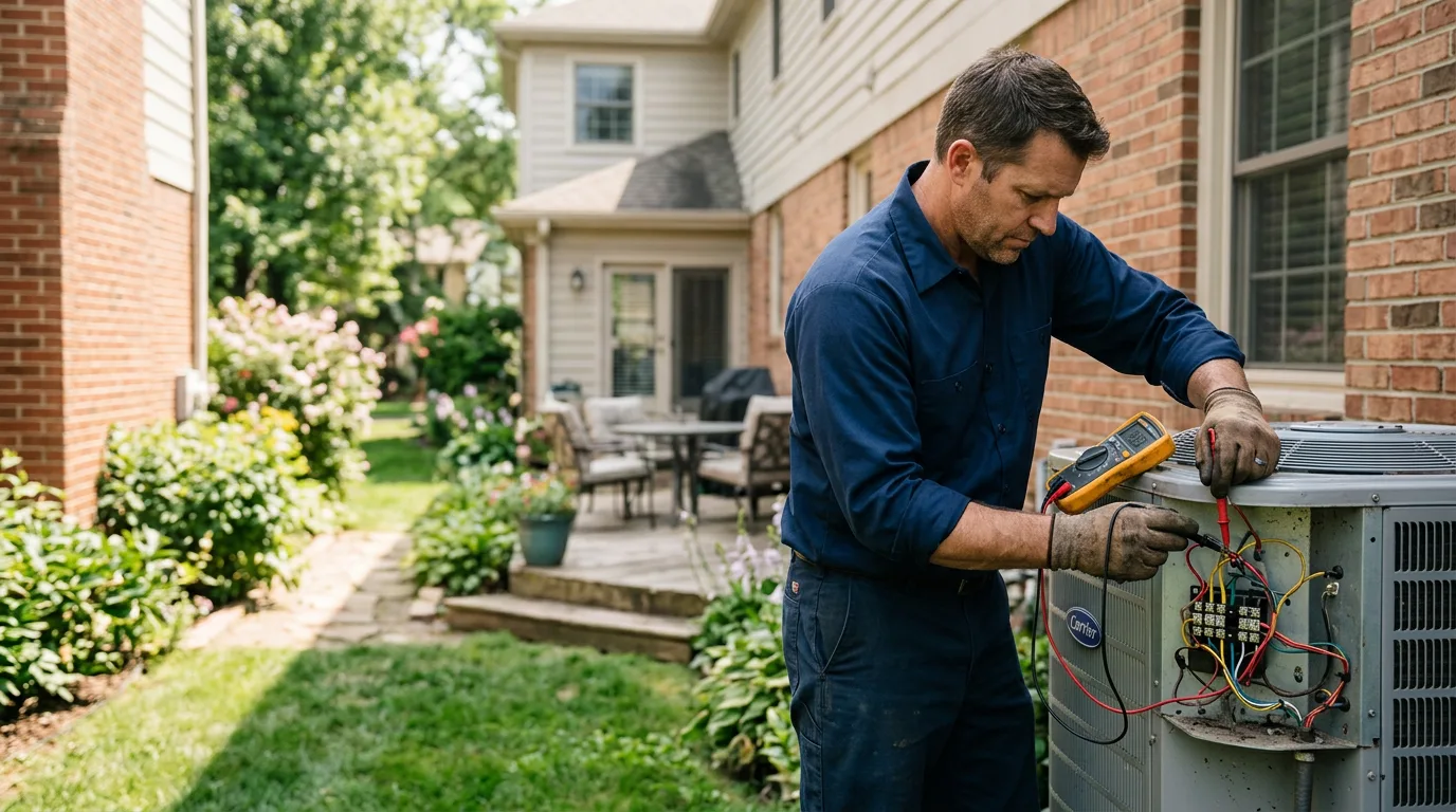 HVAC technician working near Truro, IA